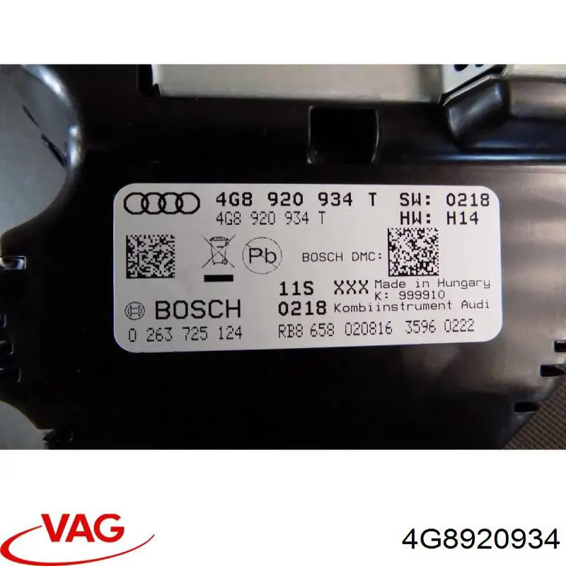 4G8920934 VAG Щиток приборов