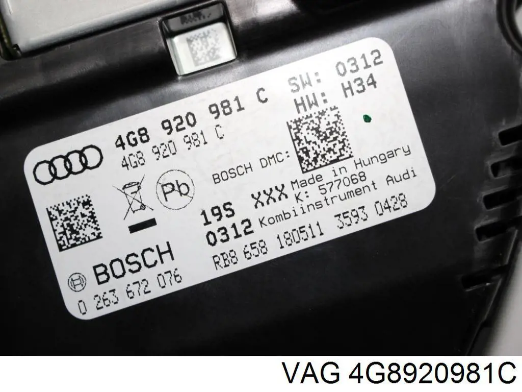 4G8920981C VAG Щиток приборов
