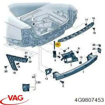  VAG 4G9807453 цена, от 28.22 USD