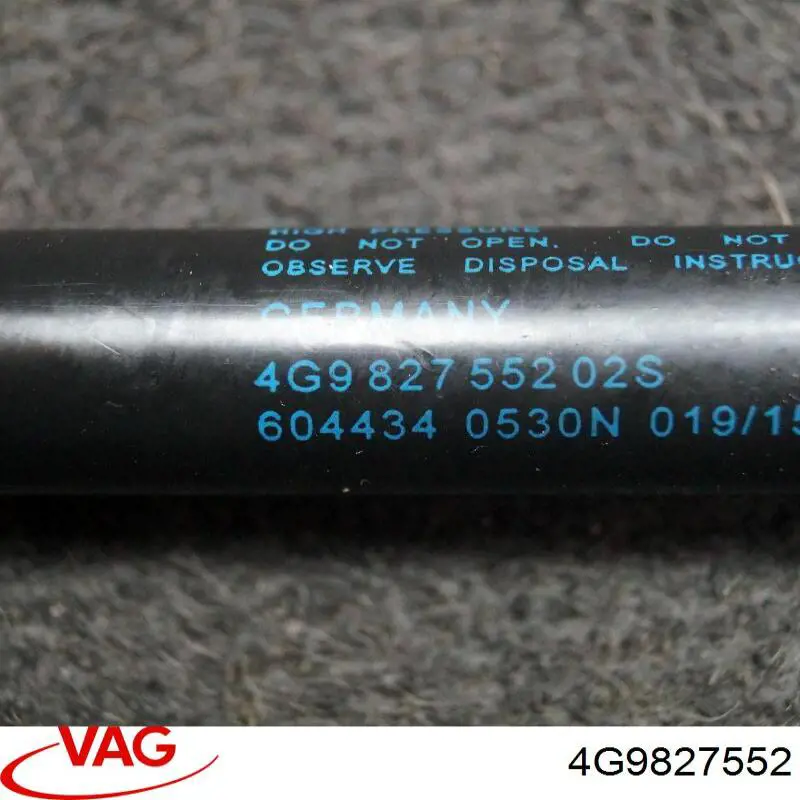 Compre 4G9827552 VAG Amortecedor de tampa de porta-malas (de 3ª/5ª porta traseira)