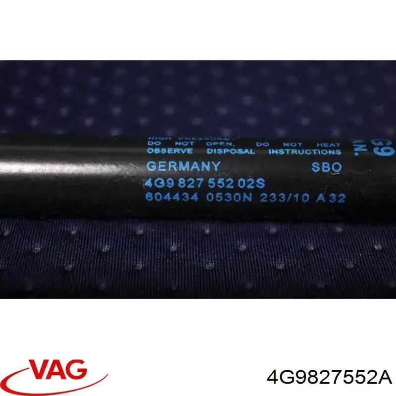 4G9827552A VAG Amortecedor de tampa de porta-malas (de 3ª/5ª porta traseira)