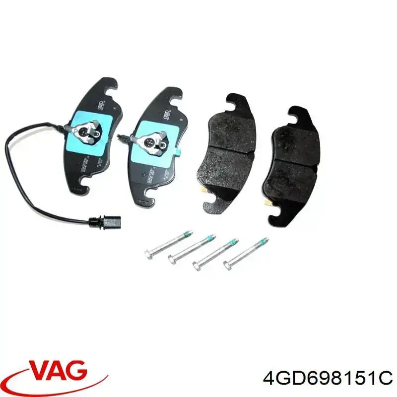 4GD698151C VAG колодки тормозные передние дисковые