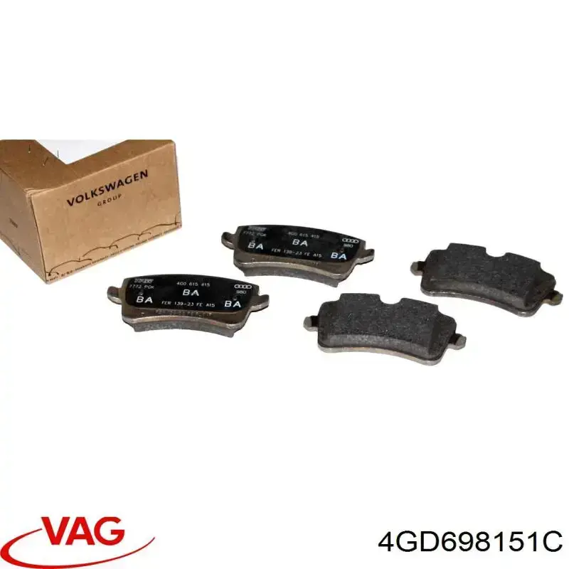 Колодки VAG 4GD698151C цена, от 169.38 USD