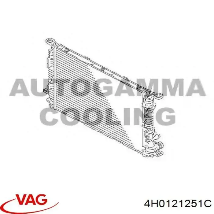 Купить 4H0121251C VAG Радиатор водяной