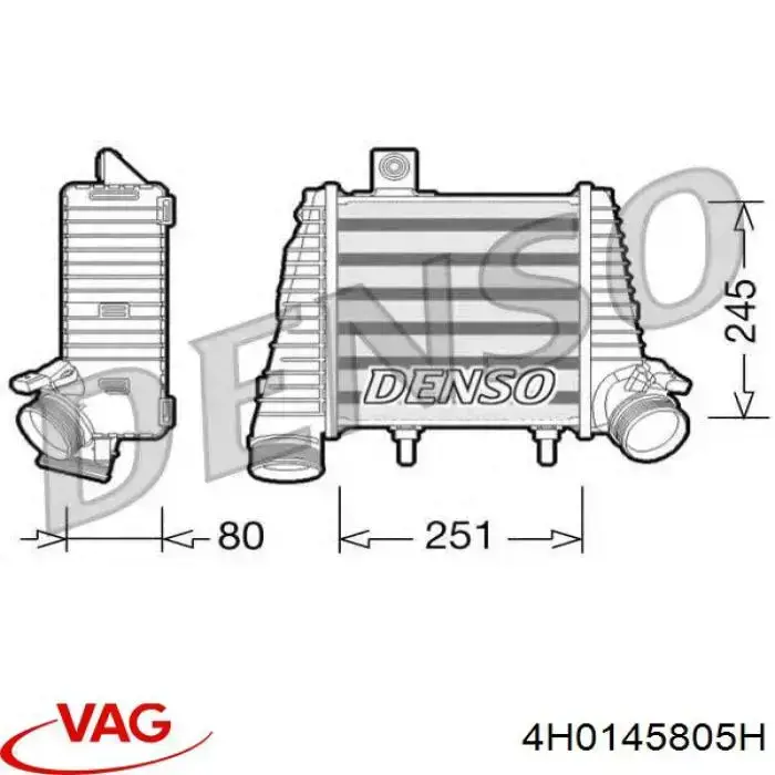 4H0145805L VAG интеркулер