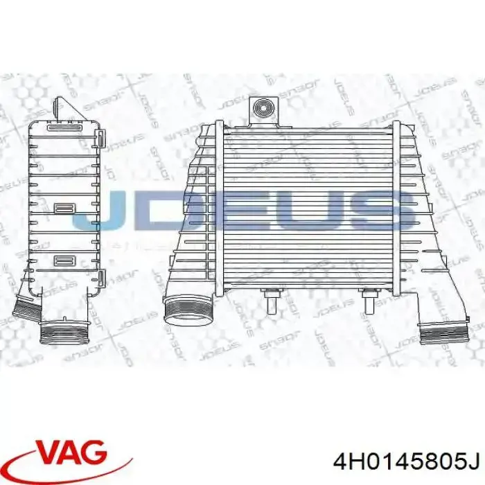 Купить 4H0145805J VAG Интеркулер