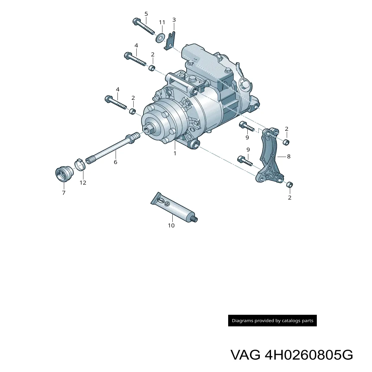Насос кондиционера VAG 4H0260805G