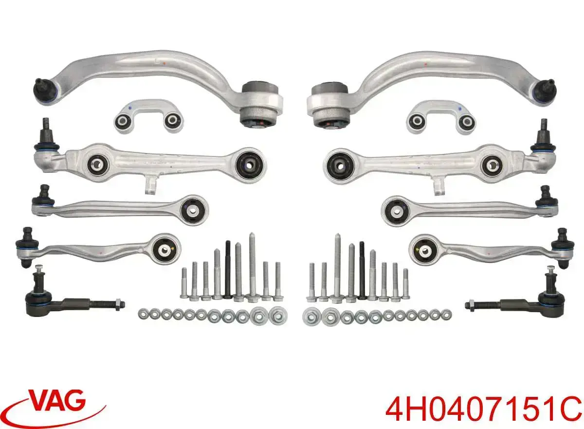 4H0407151C VAG braço oscilante inferior esquerdo de suspensão dianteira