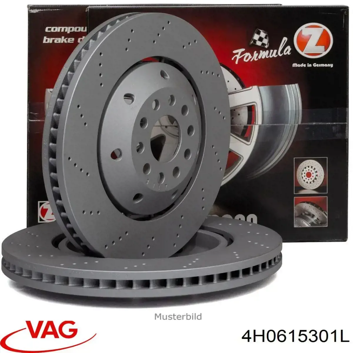 Тормоз дисковый передний VAG 4H0615301L цена, от 391.44 USD