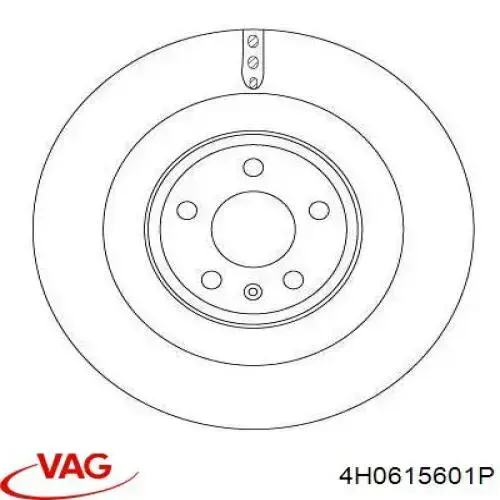 Тормозные диски 4H0615601P VAG