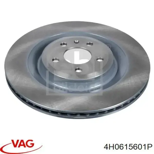 4H0615601P VAG диск тормозной задний