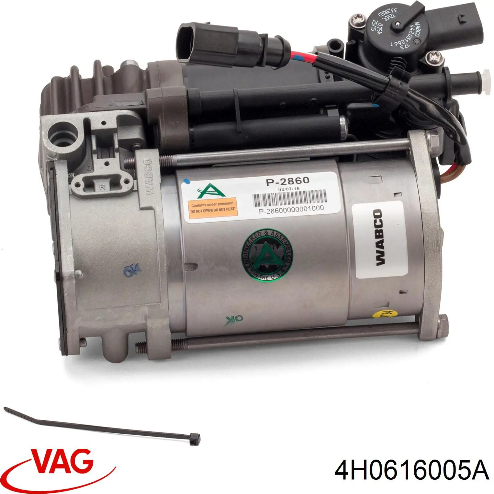 Компрессор пневмоподвески VAG 4H0616005A цена, от 271.65 USD