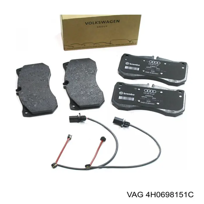 Колодки VAG 4H0698151C цена, от 103.84 USD