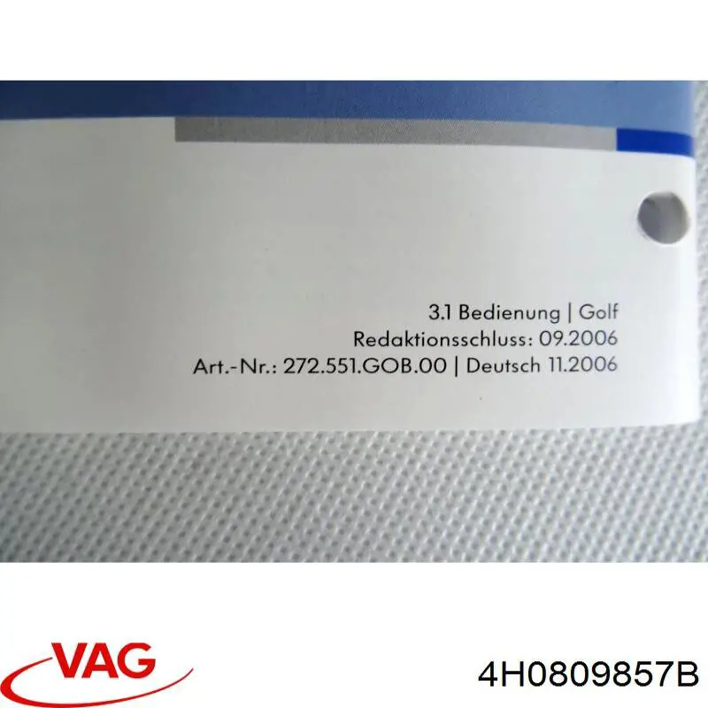 4H0809857B VAG 