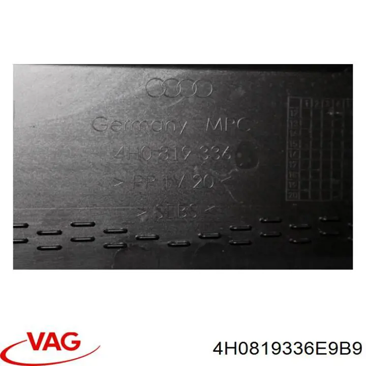  VAG 4H0819336E9B9 цена, от 16.95 USD