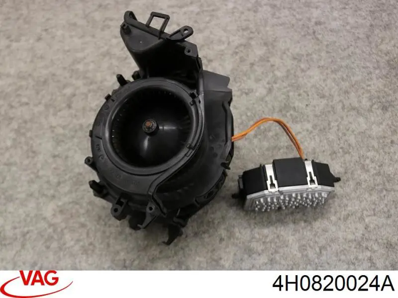 Мотор вентилятора печки (отопителя салона) задний на Audi A8 4H_