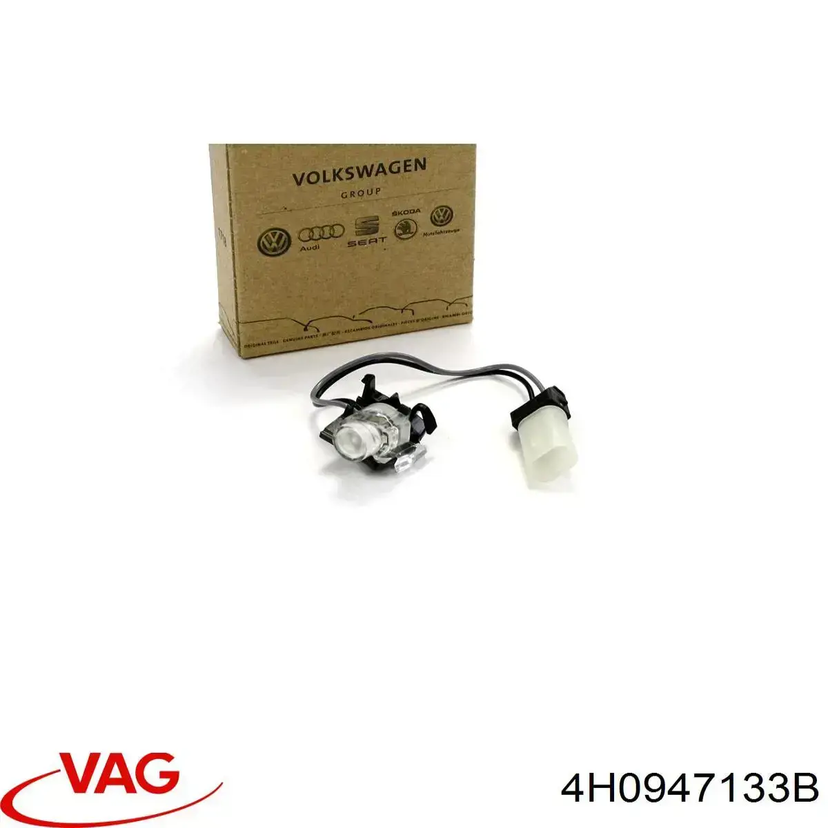 Фонарь подсветки ручки двери передней VAG 4H0947133B цена, от 38.00 USD