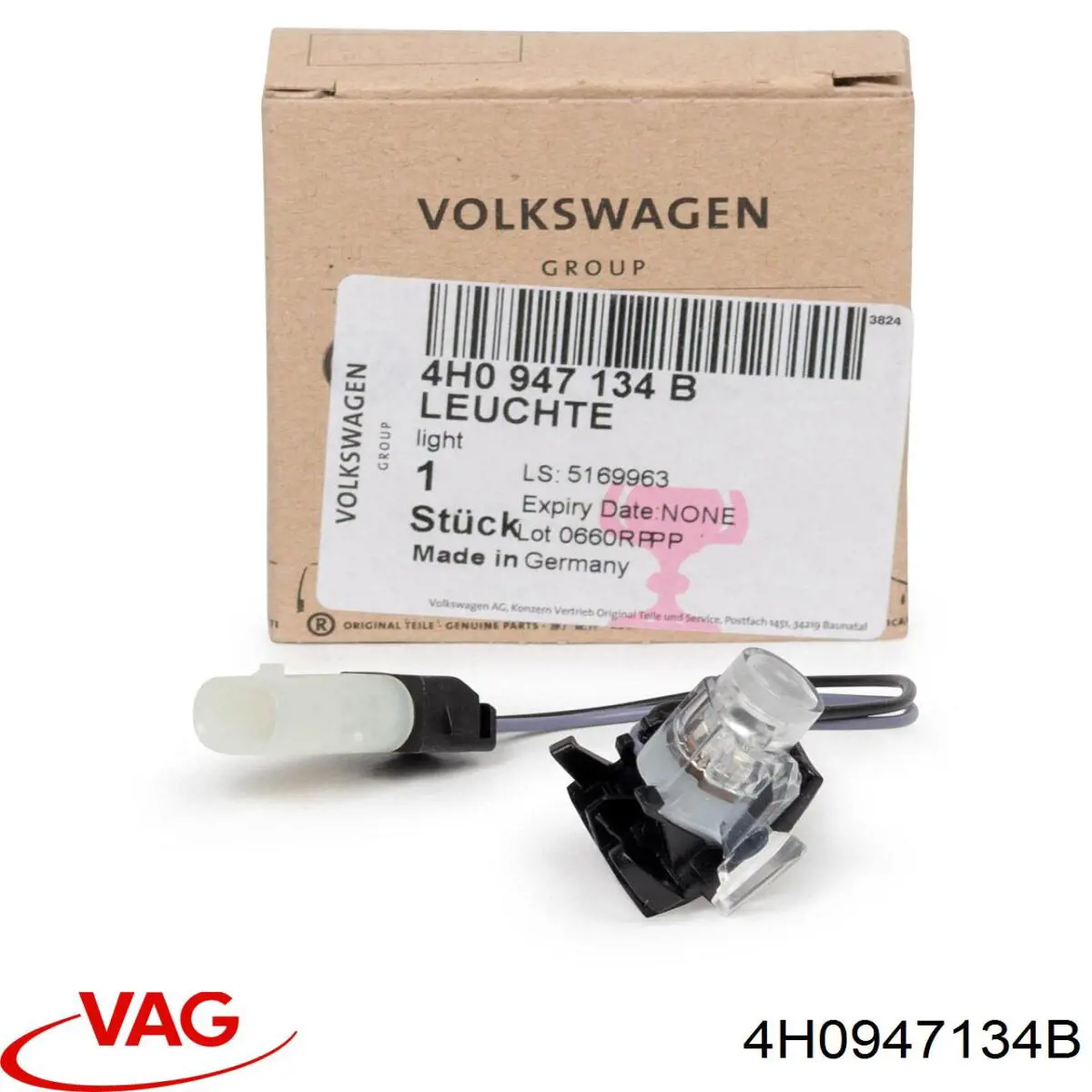 Фонарь подсветки ручки двери передней VAG 4H0947134A цена, от 31.50 USD