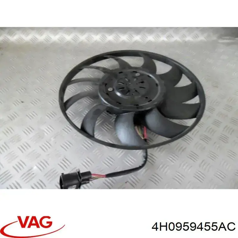 Вентилятор (крыльчатка) радиатора охлаждения правый на Audi A8 D4/4H