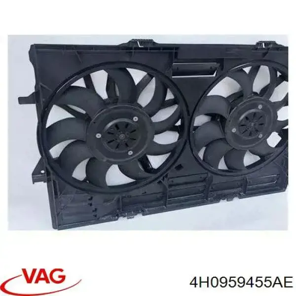 Вентилятор (крыльчатка) радиатора охлаждения правый VAG 4H0959455AE