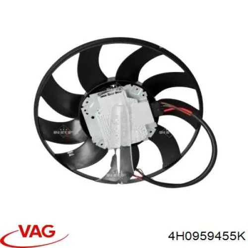 Купить 4H0959455R VAG Вентилятор (крыльчатка) радиатора охлаждения левый
