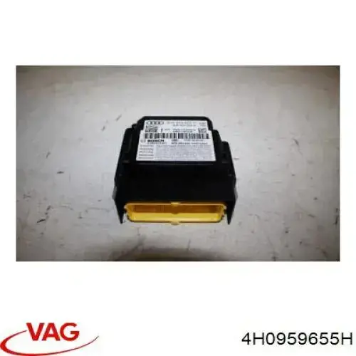 Модуль-процессор управления подушкой безопасности (ЭБУ AIRBAG) VAG 4H0959655H