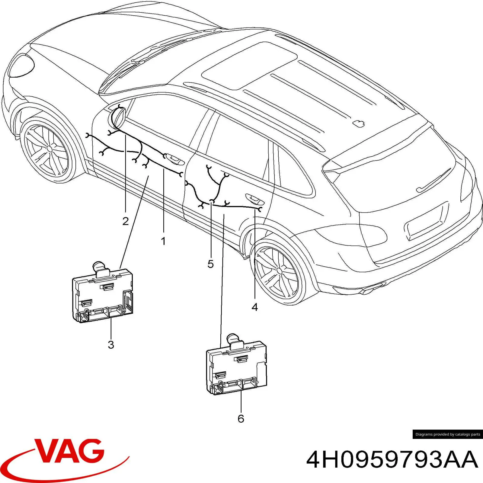  4H0959793AA Porsche