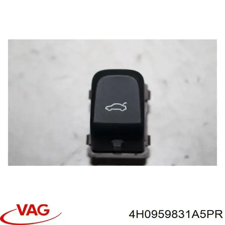 4H0959831A5PR VAG botão de salão de acionamento de tampa de porta-malas (de 3ª/5ª porta (de tampa de alcapão)