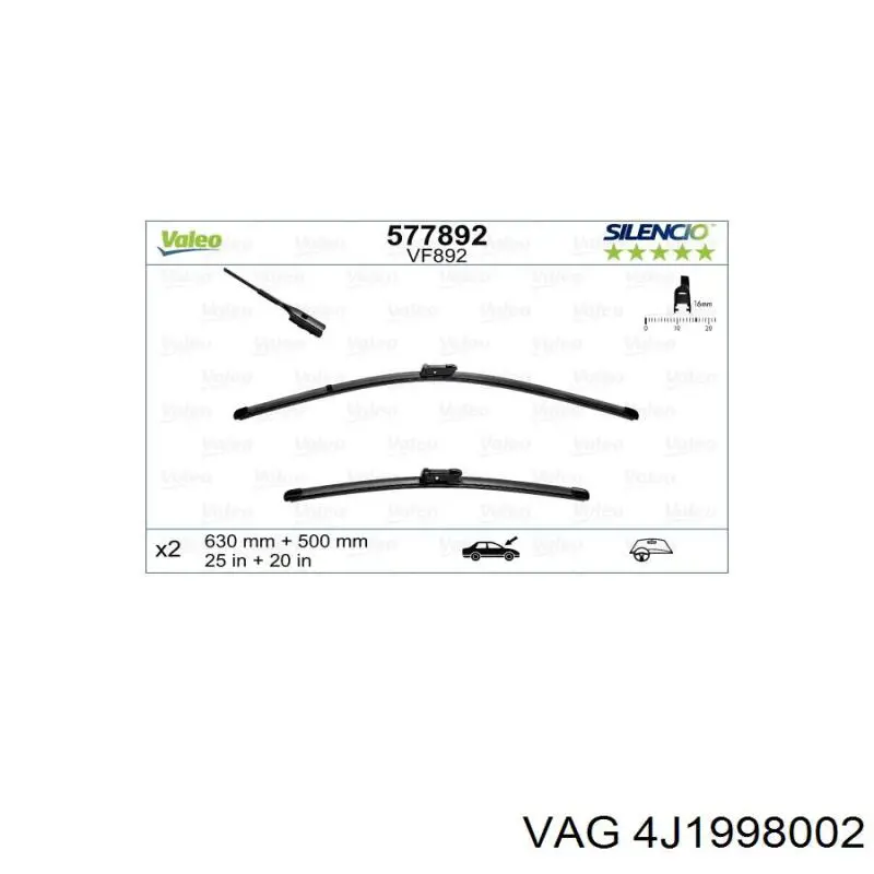  VAG 4J1998002B цена, от 73.74 USD