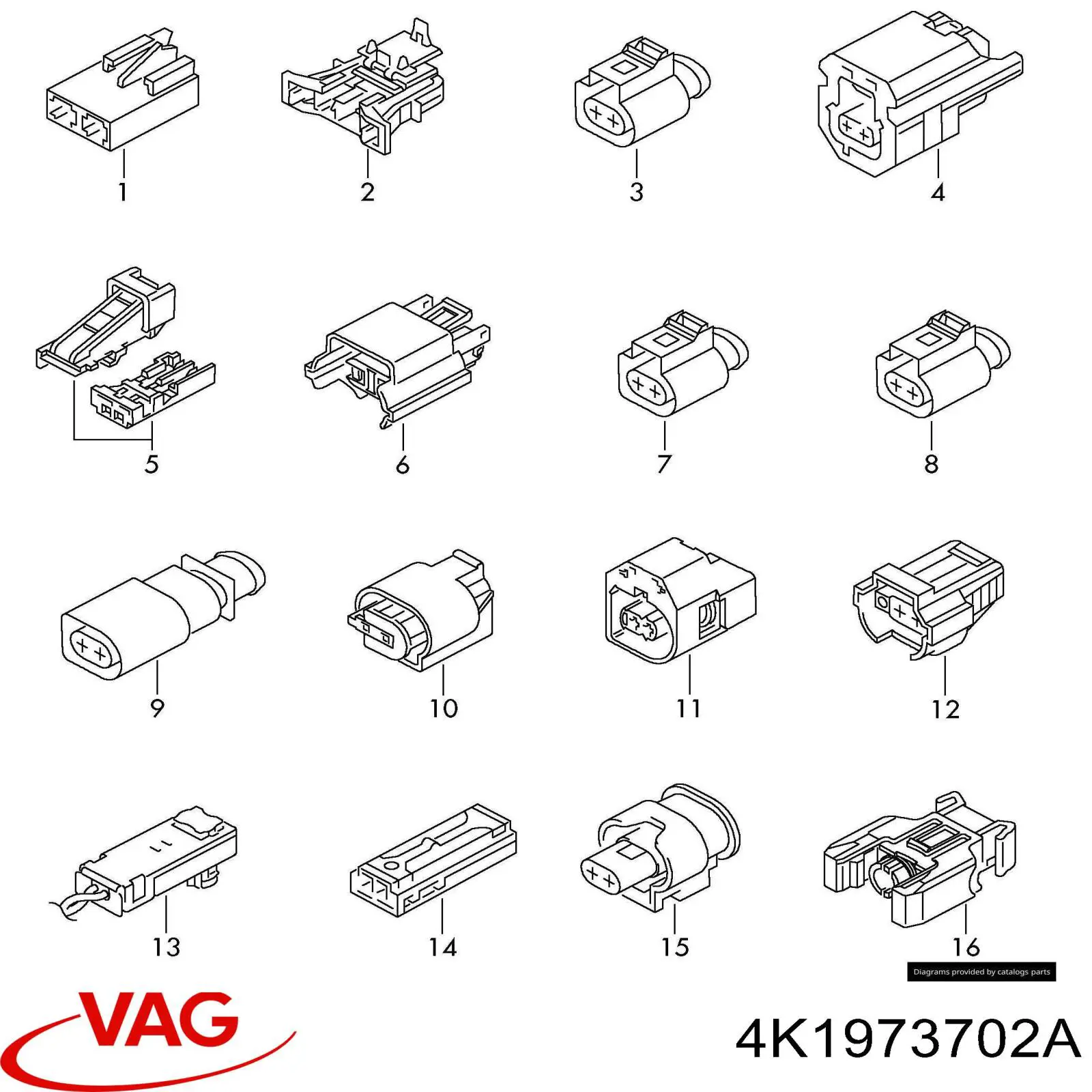  VAG 4K1973702A цена, от 6.92 USD