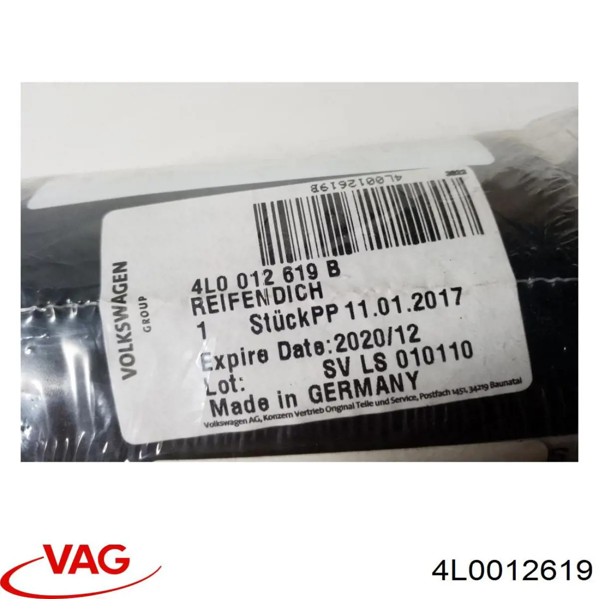 Купить 4L0012619B Porsche Аварийный герметик быстрого действия для ремонта колес