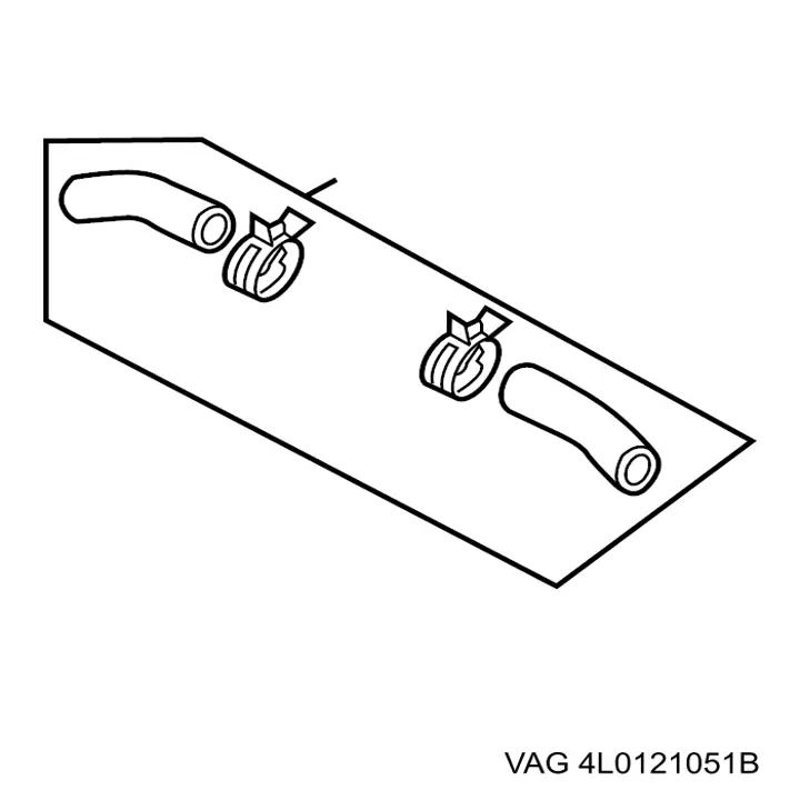 Шланг радиатора, нижний VAG 7L8121051H цена, от 12.70 USD