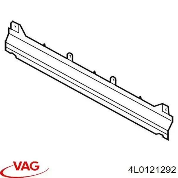 Воздуховод (дефлектор) радиатора нижний VAG 4L0121292