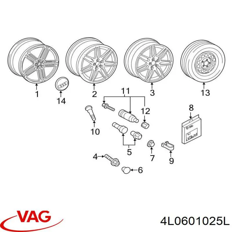 Диски VAG 4L0601025L цена, от 228.05 USD