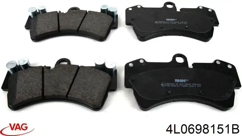 Колодки VAG 4L0698151B цена, от 45.35 USD