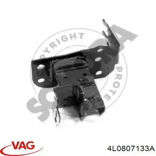 4L0807133A VAG consola de reforçador do pára-choque dianteiro