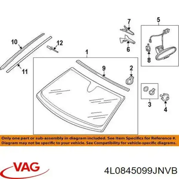 Pára-brisas Audi Q7  4LB