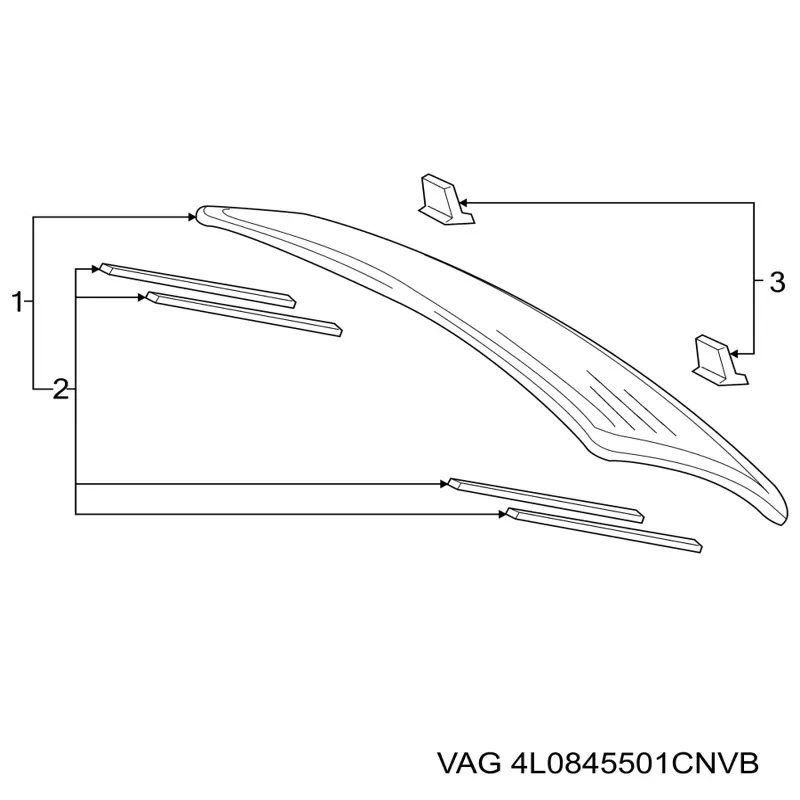Стекло крышки багажника VAG 4L0845501CNVB цена, от 126.70 USD