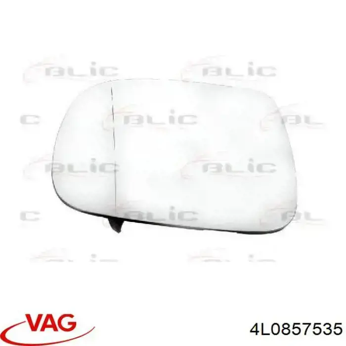 Купить 4L0857535 VAG Стекло зеркала заднего вида, левого