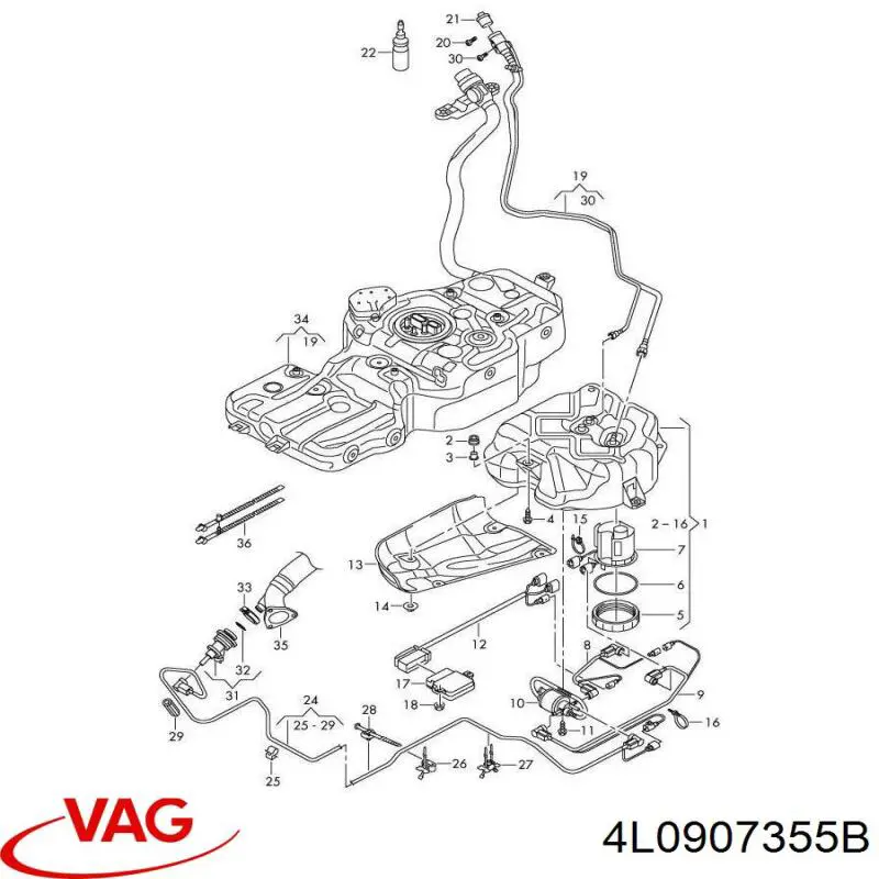  4L0907355B VAG