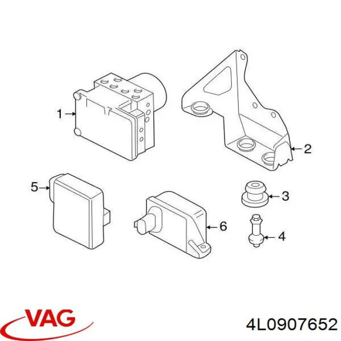 4L0907652 VAG Датчик ЕСП