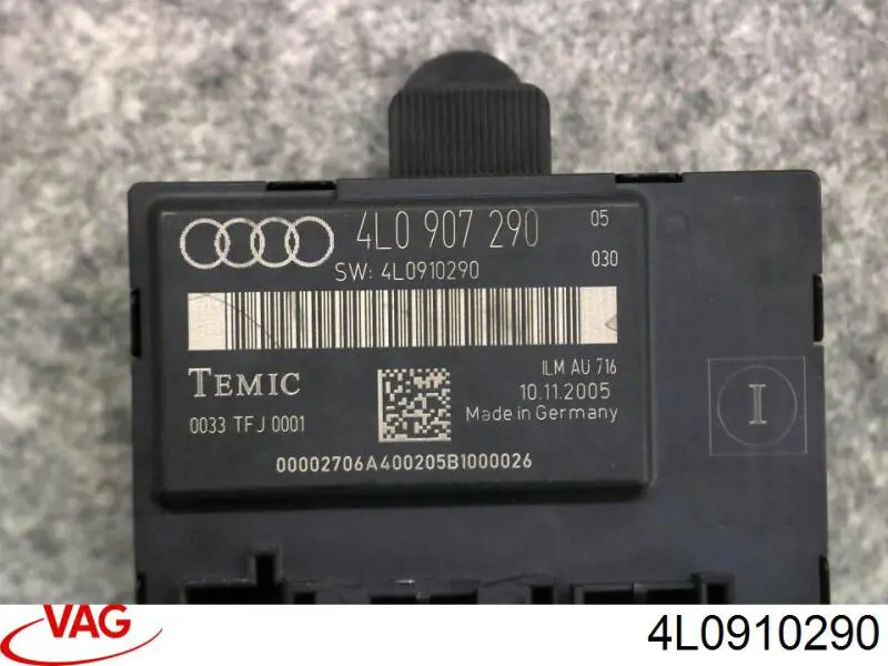 Блок комфорта 4L0910290 VAG