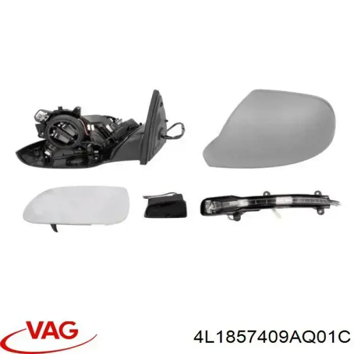 Зеркало заднего вида, левое VAG 4L1857409AQ01C цена, от 80.52 USD