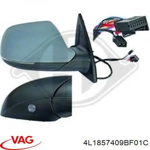 Купить 4L1857409BF01C VAG Наружное зеркало левое