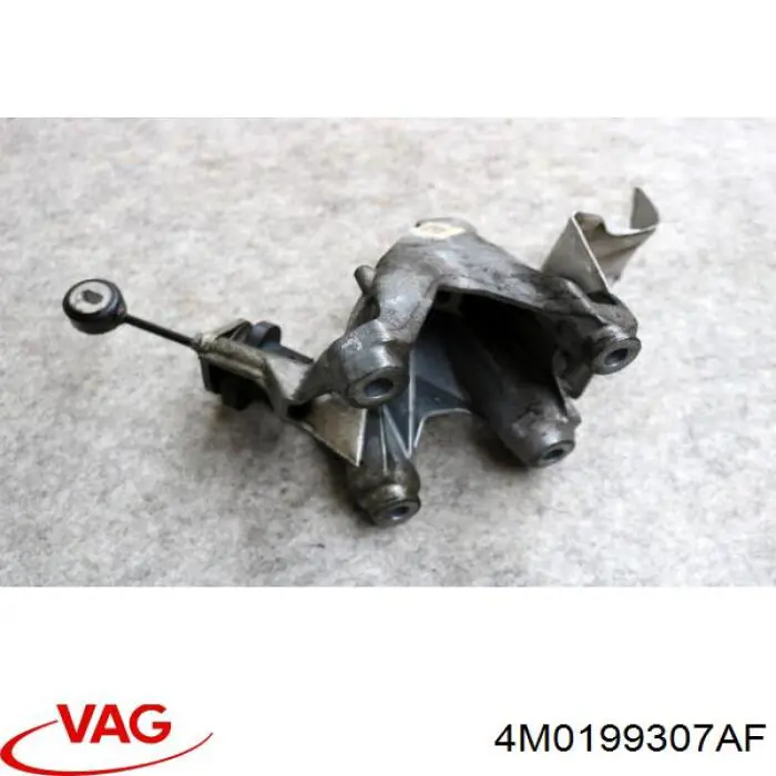 Кронштейн подушки (опоры) двигателя левой 4M0199307AF VAG