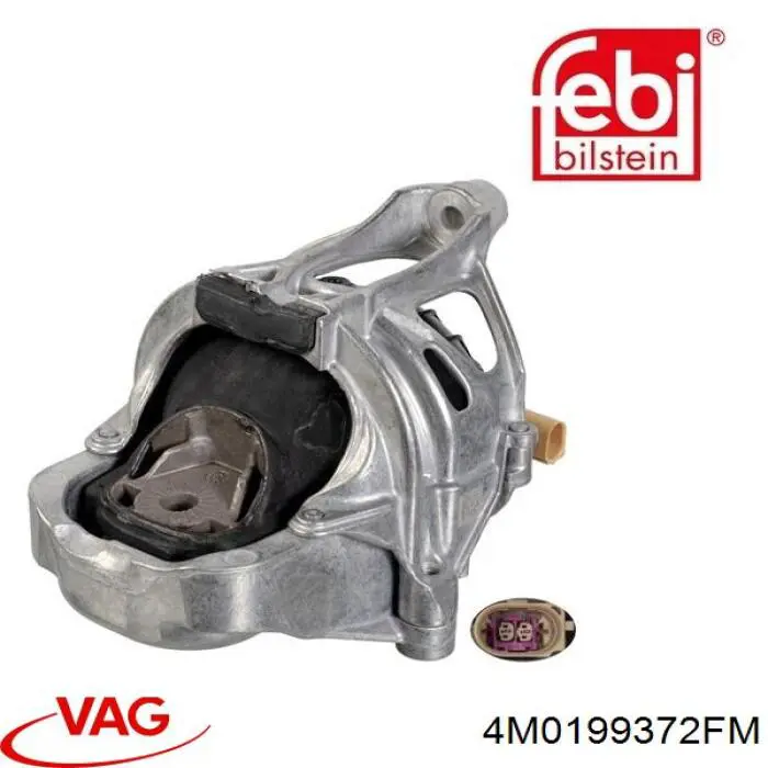 4M0199372FM VAG coxim (suporte direito de motor)