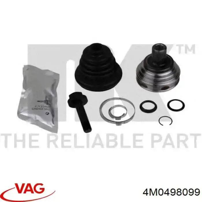 Купить 4M0498099 VAG Внешняя граната