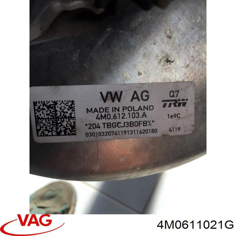 Цилиндр главный тормоза (гидротормозов) VAG 4M0611021H цена, от 30.47 USD