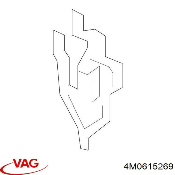 4M0615269 VAG комплект пружинок крепления дисковых колодок передних