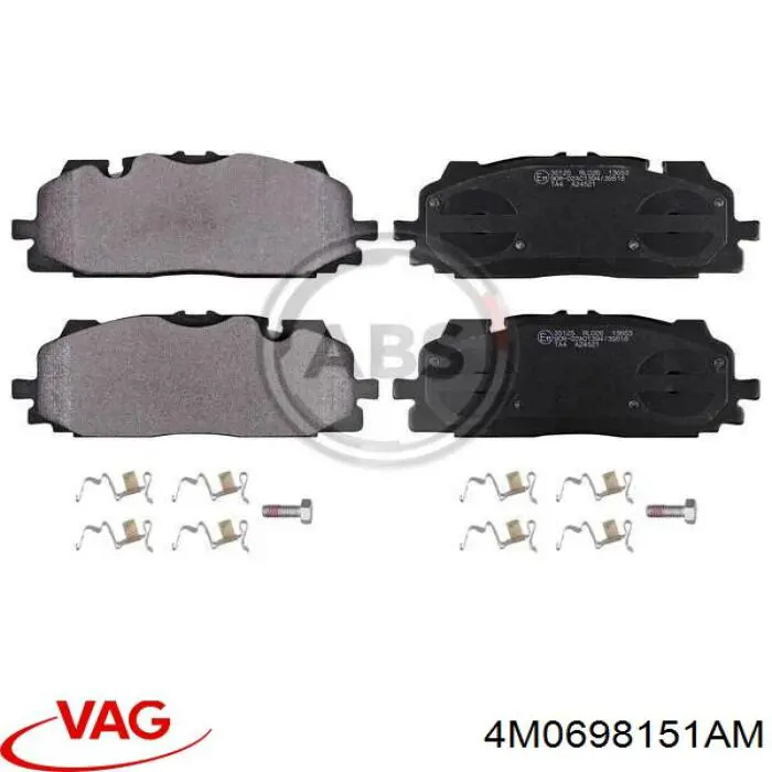 Sapatas do freio dianteiras de disco VAG 4M0698151AM preço, a partir de 97,31 USD